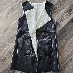 HYFVE Long Vegan Suede Sherling Vest